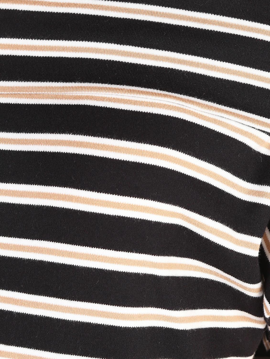 off shoulder striped sheath dress - 16381172 - Zoom Image - 6