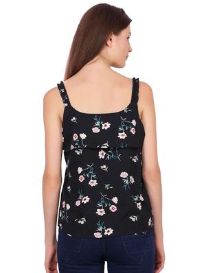 shoulder strap floral top - 16381810 - Standard Image - 3