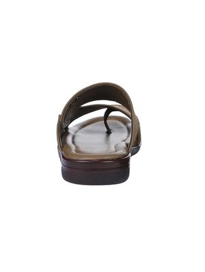 brown leather slip on sandals - 16382832 - Standard Image - 3