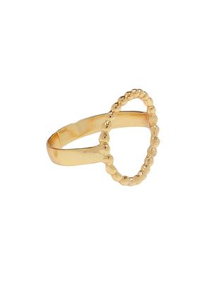 gold brass finger ring - 16383050 - Standard Image - 3