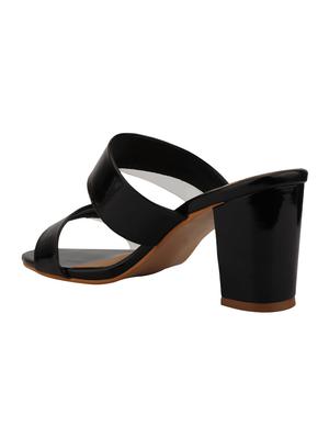 black slip on sandals - 16385518 - Standard Image - 3