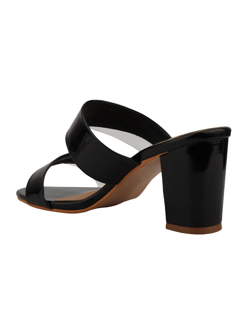 black slip on sandals - 16385518 - Zoom Image - 3