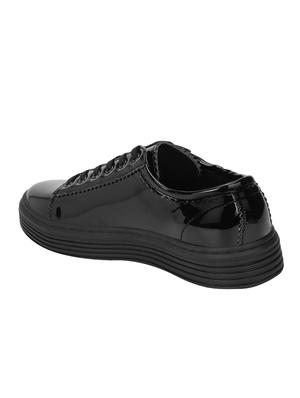 black lace-up sneakers - 16386415 - Standard Image - 3