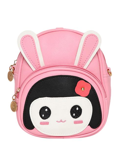 pink leatherette (pu) fashion backpack - 16386714 - Standard Image - 1
