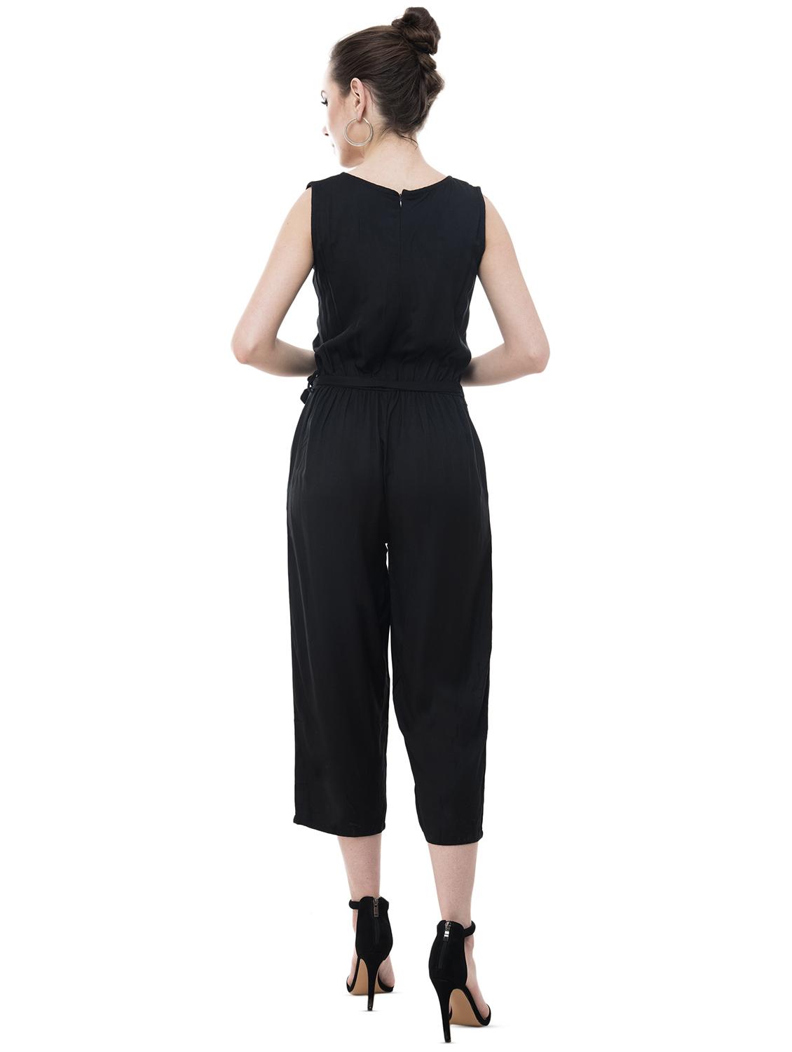 keyhole neck tie knot jumpsuit - 16388773 - Zoom Image - 3