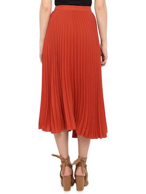 high rise accordion pleated skirt - 16389087 - Standard Image - 3