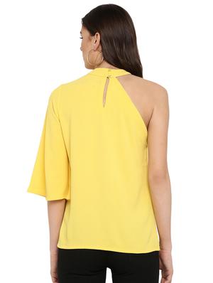 single shoulder bell sleeved top - 16389110 - Standard Image - 3