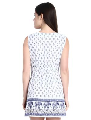 round neck pocket detail a-line dress - 16389484 - Standard Image - 3
