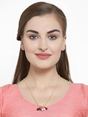 multi colored chain necklace - 16391728 - Standard Image - 3