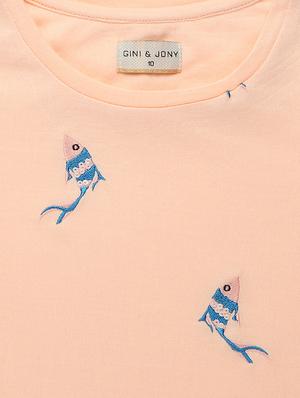quirky appliqued ruffle sleeve top - 16391932 - Standard Image - 3