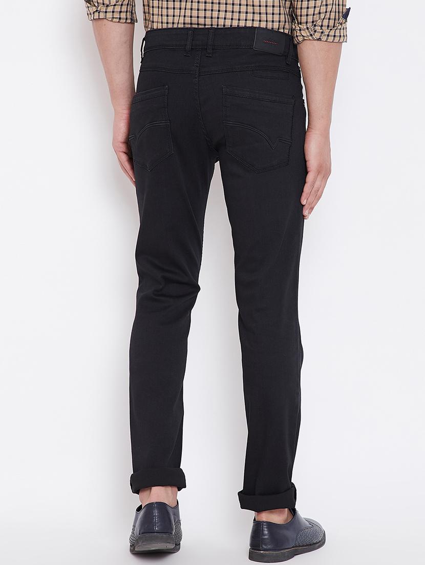 black plain denim jeans - 16396820 - Zoom Image - 3