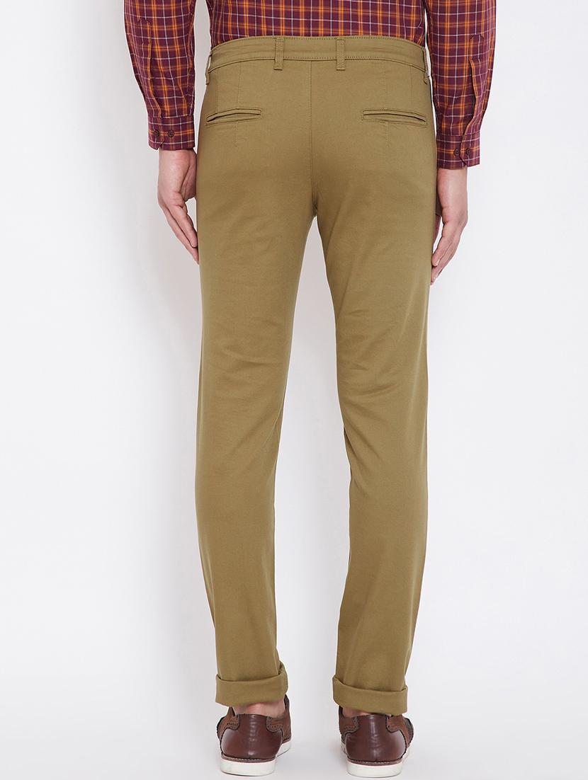 brown solid chinos - 16396834 - Zoom Image - 3