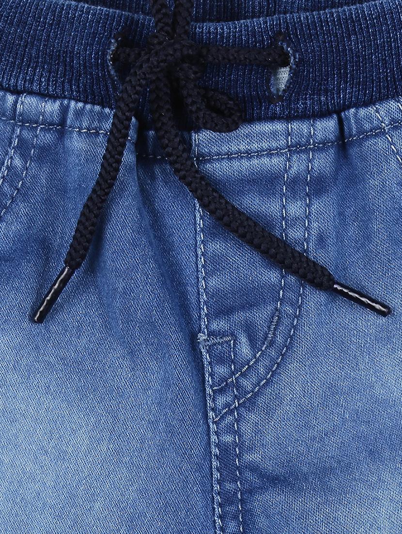 blue denim washed three-fourth - 16400436 - Zoom Image - 3