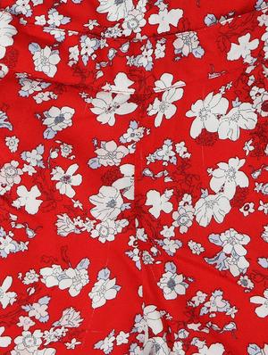 red cotton shorts - 16400439 - Standard Image - 3