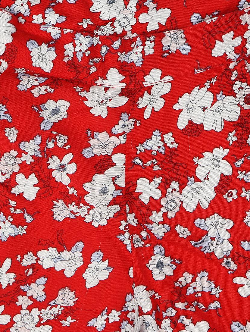 red cotton shorts - 16400439 - Zoom Image - 3