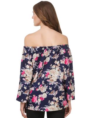 off shoulder floral top - 16401063 - Standard Image - 3