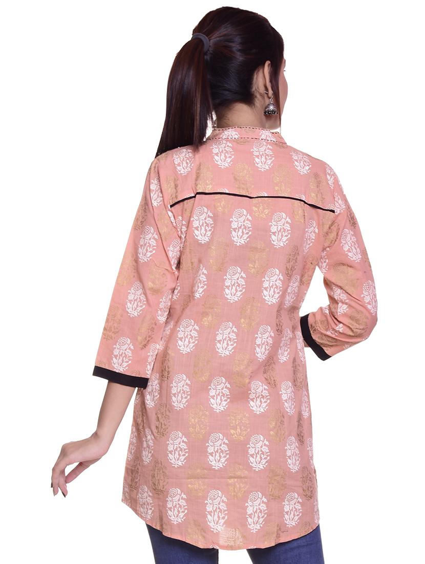 printed straight kurti - 16401713 - Zoom Image - 3