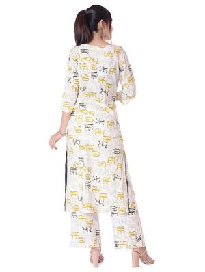 printed straight kurta - 16401717 - Standard Image - 3