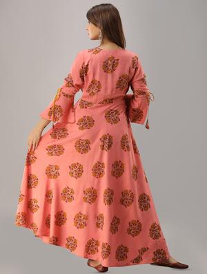 floral printed flared kurta - 16402837 - Standard Image - 3