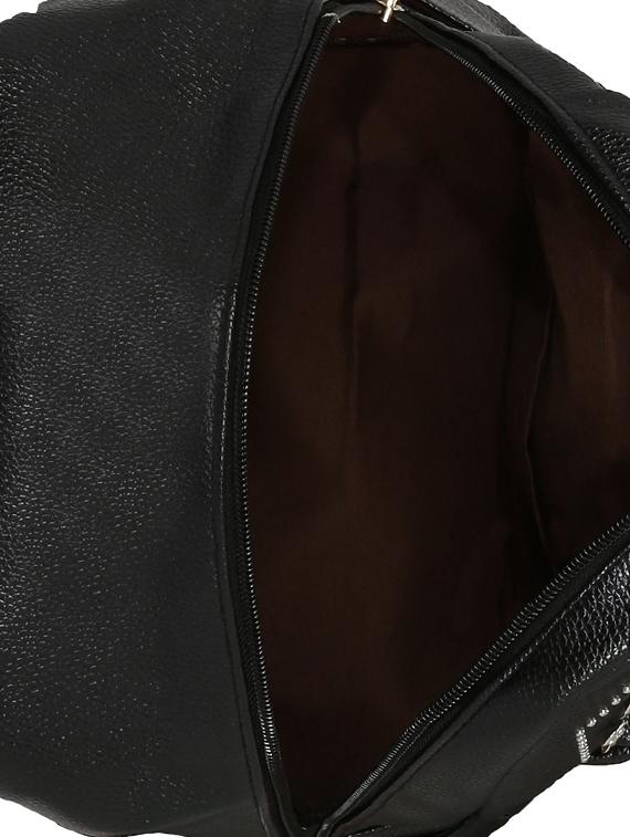 black leatherette (pu) regular backpack - 16403069 - Zoom Image - 3