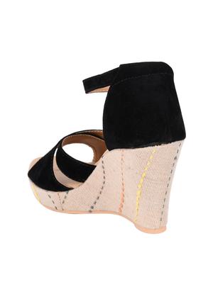black ankle strap wedges - 16404202 - Standard Image - 3