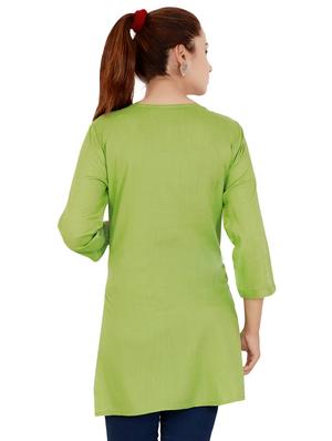 embroidered straight kurti - 16405244 - Standard Image - 3