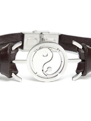 brown leather bracelet - 16407133 - Standard Image - 3