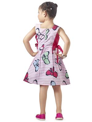 tie knot side bow patched frock - 16407471 - Standard Image - 3