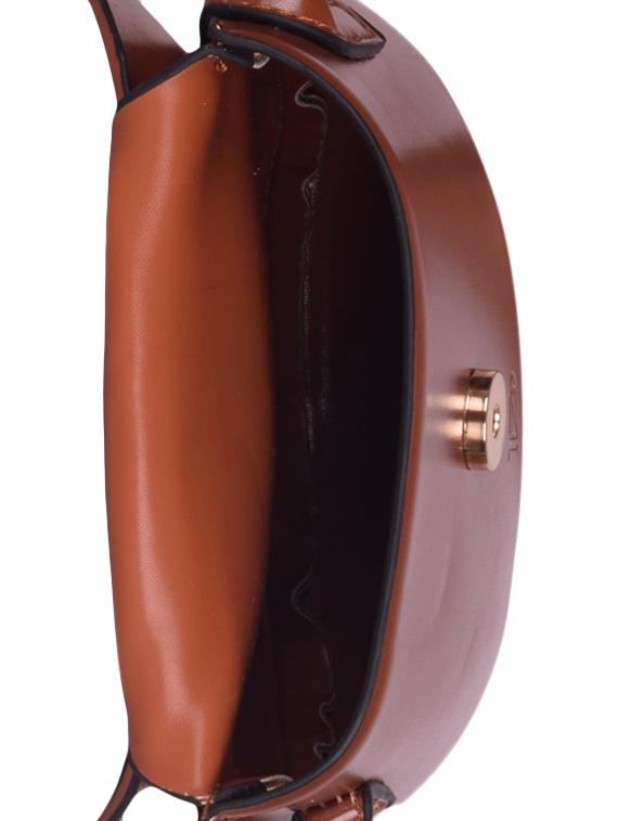 tan leatherette (pu) regular sling bag - 16407801 - Zoom Image - 3