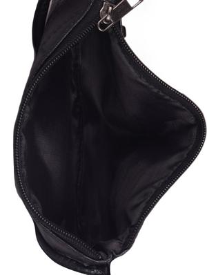 black leatherette (pu) regular sling bag - 16407803 - Standard Image - 3