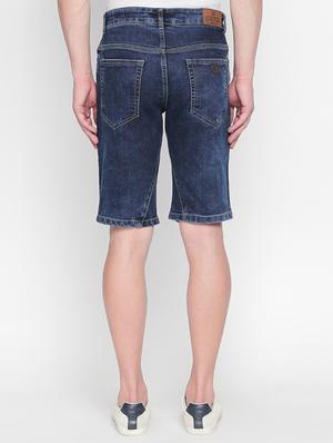 dark blue denim shorts - 16408318 - Standard Image - 3