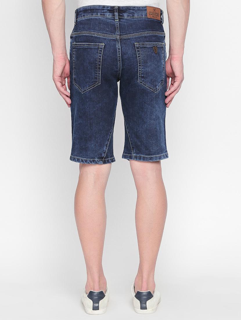 dark blue denim shorts - 16408318 - Zoom Image - 3