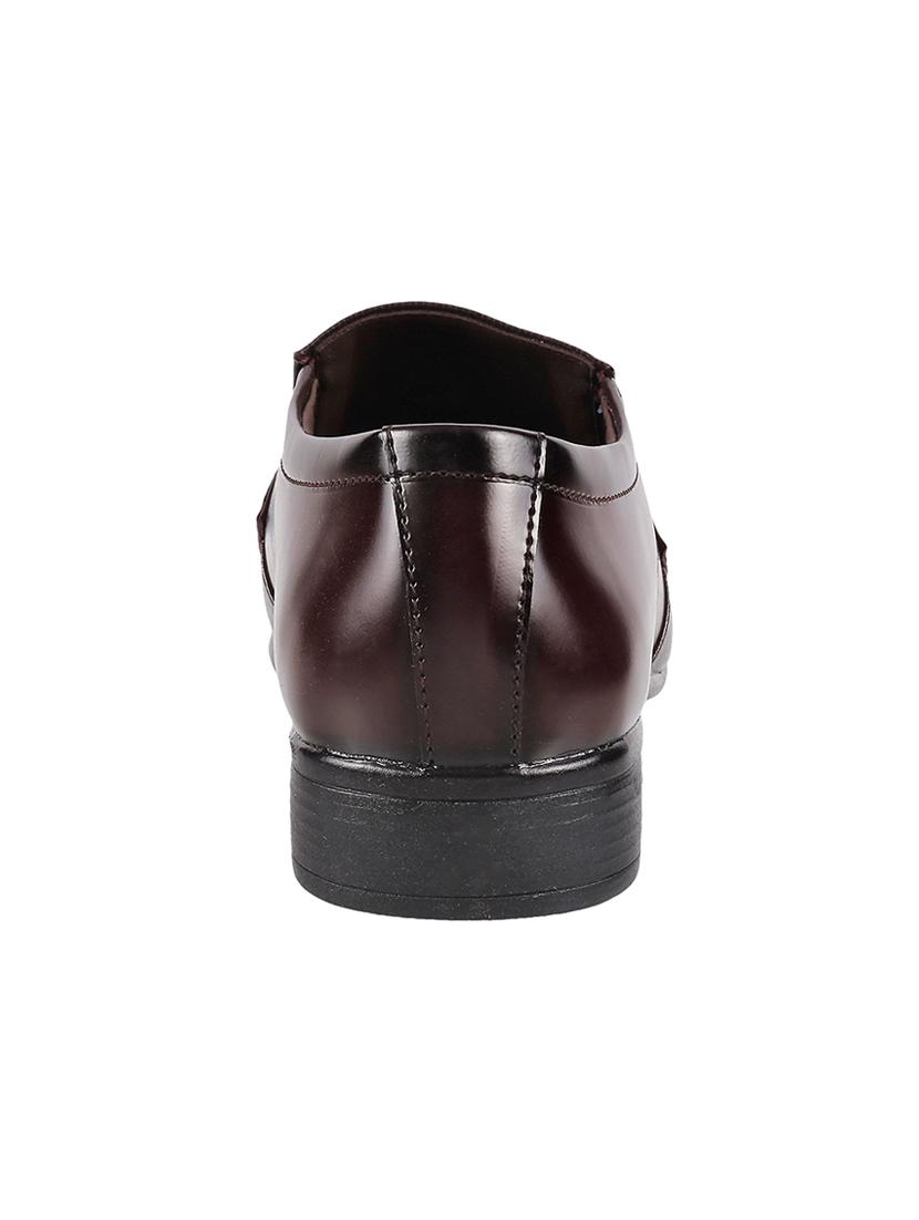 Walkway maroon leather slip ons - 16408583 - Zoom Image - 3