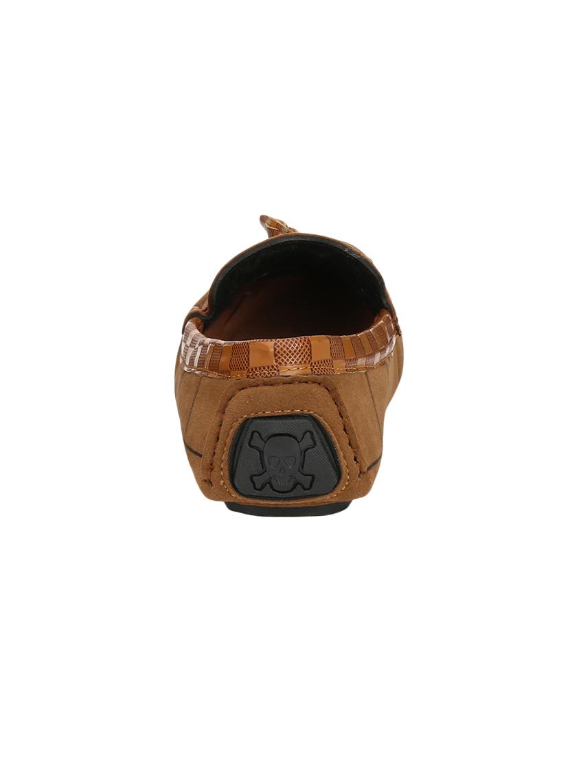 zebx brown suede slip on loafers - 16408636 - Zoom Image - 3