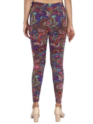 high rise paisley leggings - 16408686 - Standard Image - 3