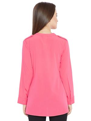 mandarin neck long sleeved tunic - 16409481 - Standard Image - 3