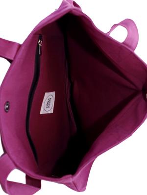 pink canvas hobo shopping bag - 16409682 - Standard Image - 3