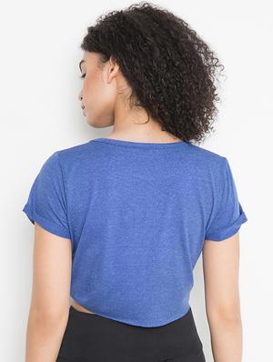 round neck solid crop tee - 16410621 - Standard Image - 3