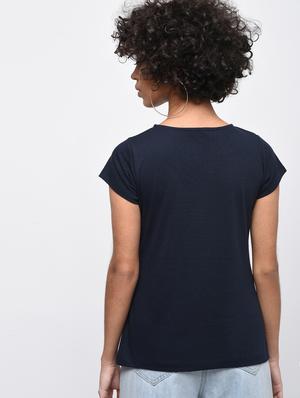 round neck slogan printed tee - 16416710 - Standard Image - 3
