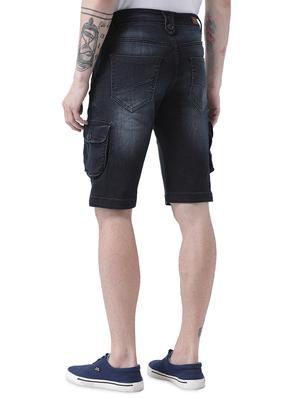 black denim shorts - 16417312 - Standard Image - 3