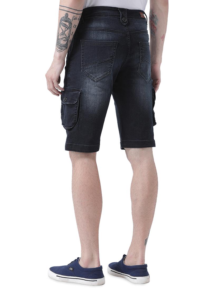 black denim shorts - 16417312 - Zoom Image - 3