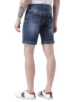 dark blue denim shorts - 16417316 - Standard Image - 3