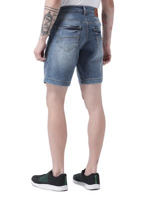 blue denim shorts - 16417317 - Standard Image - 3