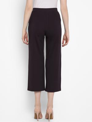 high rise solid culottes - 16417821 - Standard Image - 3