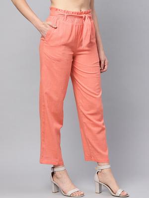 tie up waist pleated trouser - 16417899 - Standard Image - 3