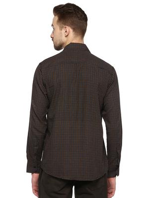 black checkered casual shirt - 16418837 - Standard Image - 3