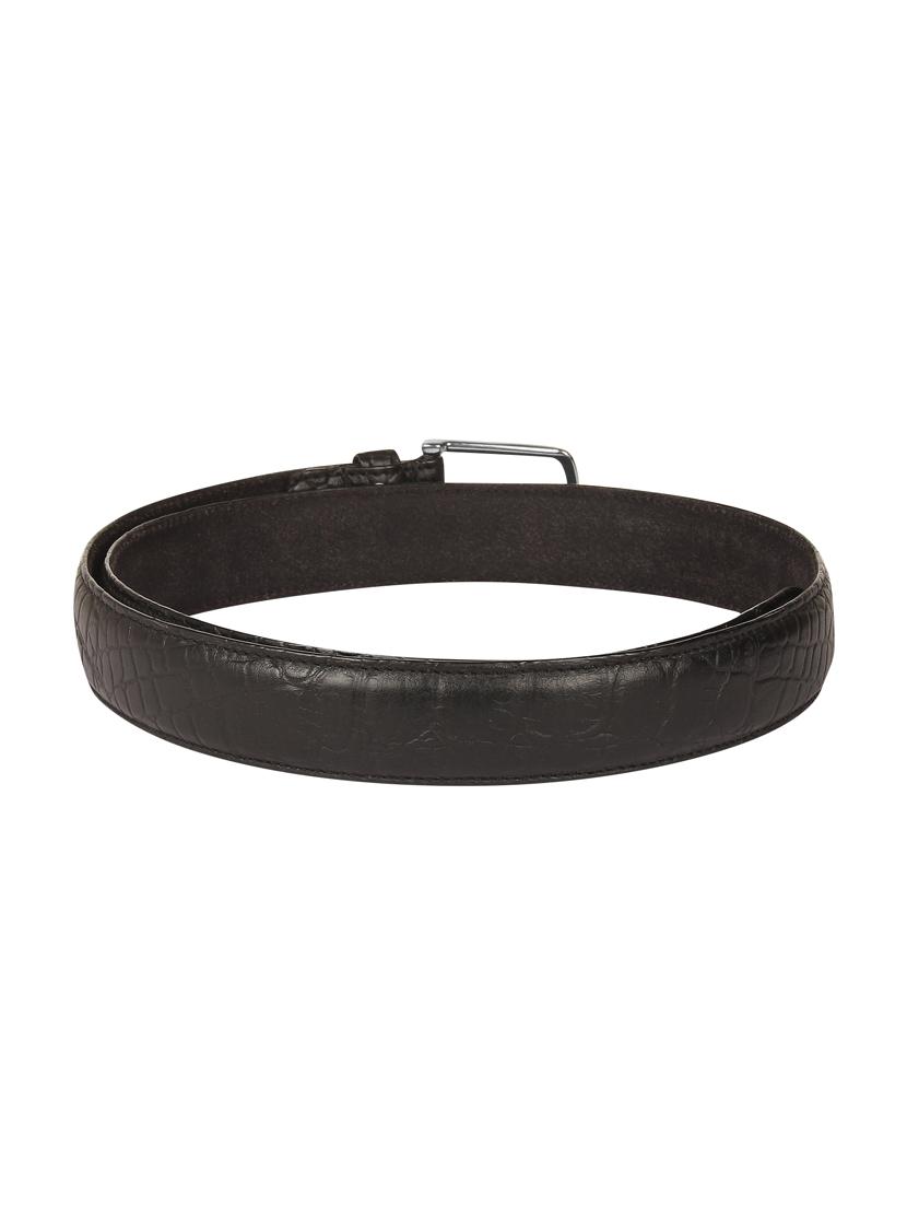 charcol black leather belt - 16418848 - Zoom Image - 3