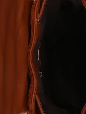 brown leatherette (pu) regular backpack - 16419338 - Standard Image - 3