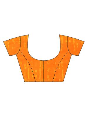geometrical printed saree with blouse - 16420123 - Standard Image - 3