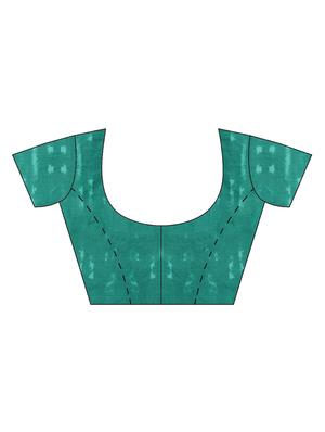 geometric printed saree with blouse - 16420127 - Standard Image - 3